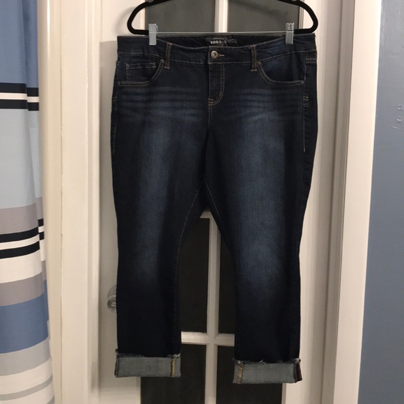 torrid Denim - Torrid Premium Boyfriend Cropped Jeans, 16